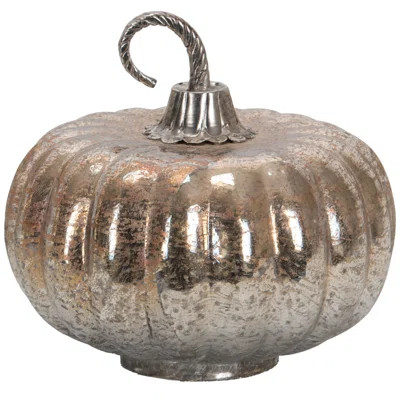 Foil Glass Lustre Mercury Pumpkin | Wayfair Professional