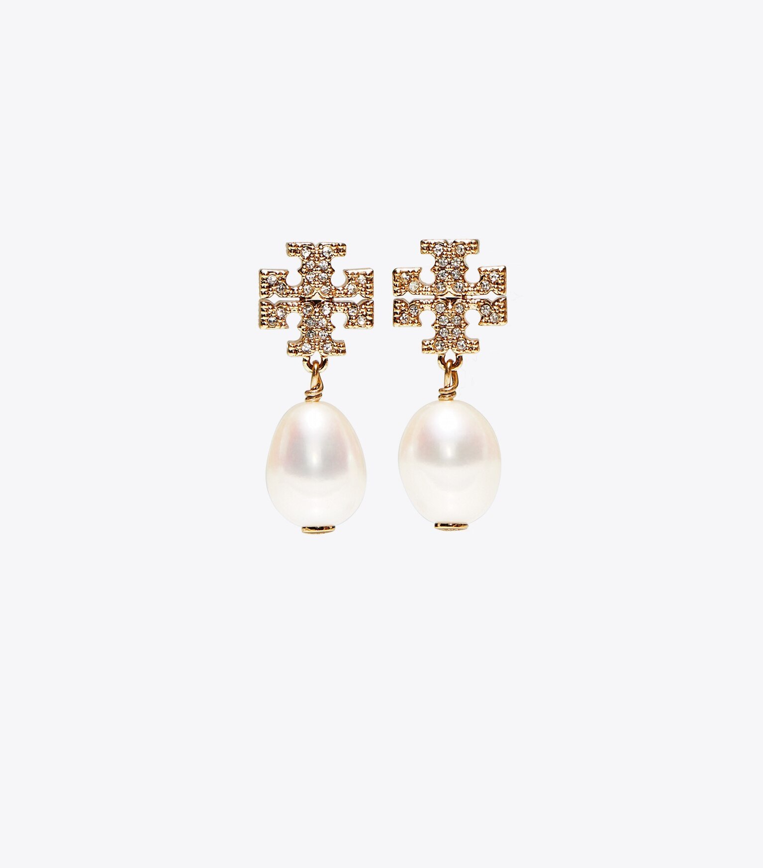 Kira Pavé Pearl Drop Earring: Women's Jewelry | Earrings | Tory Burch UK | Tory Burch (US)