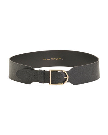 Made In Italy Leather Wide Belt | TJ Maxx