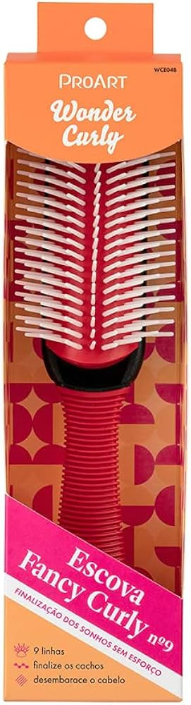 ProArt Escova Fancy Curly nº 9 Vermelha | Amazon (BR)
