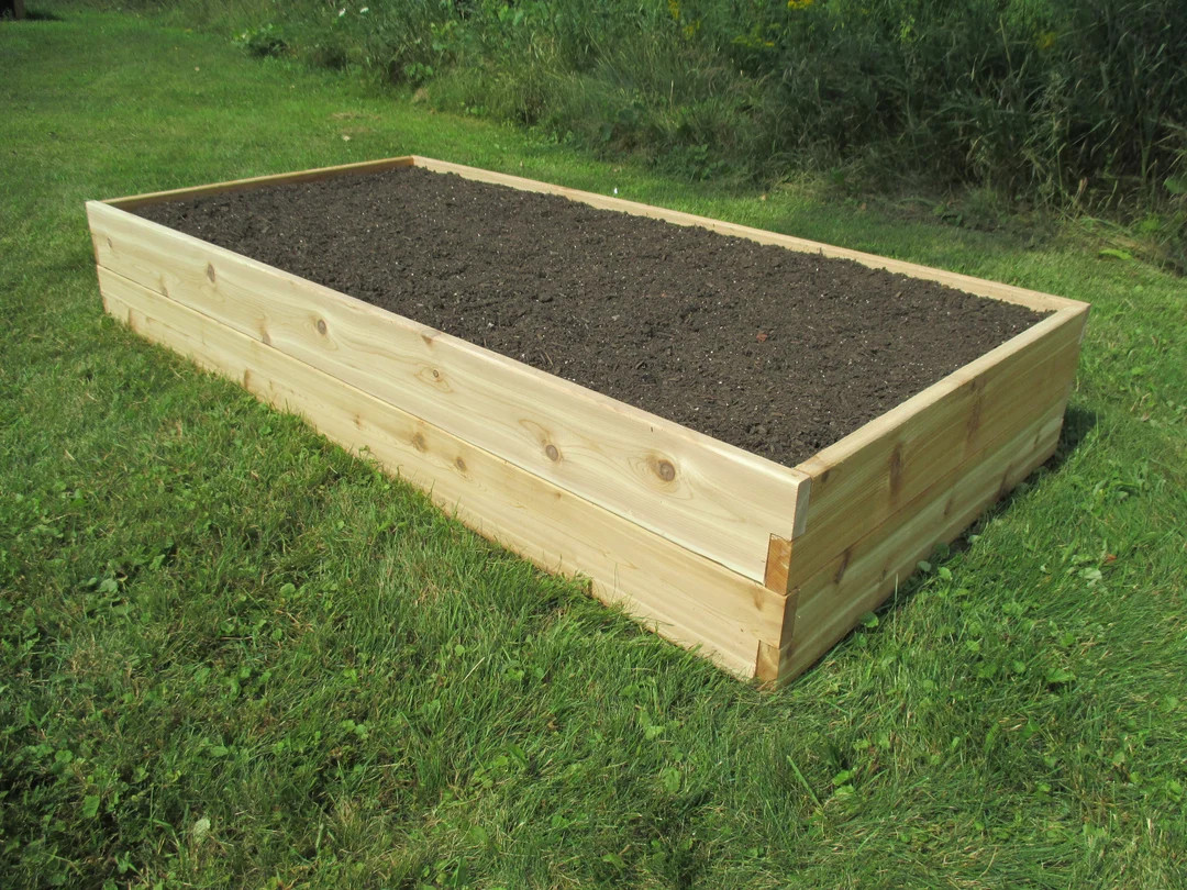 Cedar Raised Garden Bed 3' X 6' X 11"h - Etsy | Etsy (US)