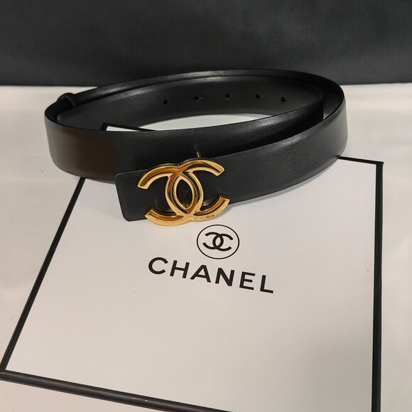 Chanel 🌸Women’s Black 85 Belt ✨✨ | Poshmark