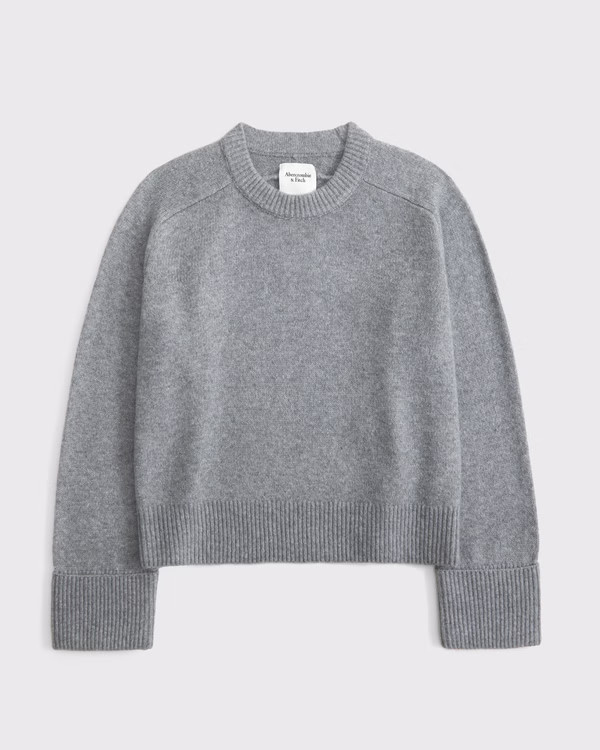 Women's The A&F Madeline Crew Sweater | Women's Tops | Abercrombie.com | Abercrombie & Fitch (US)