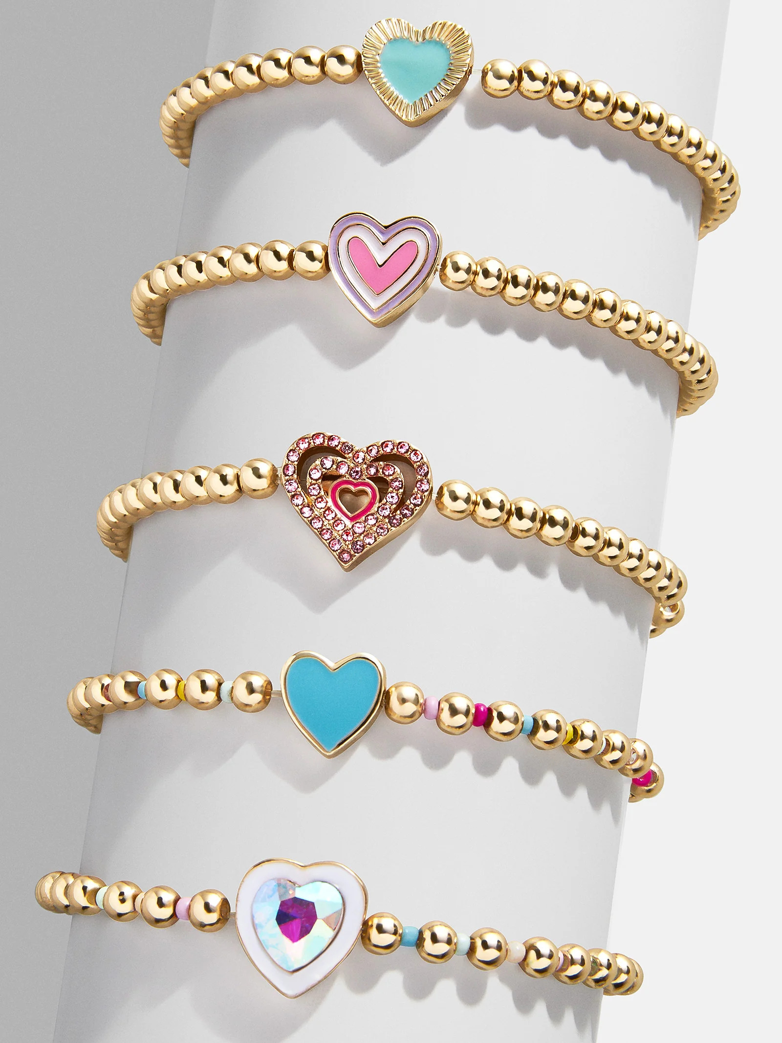 Hearts & Hugs Kid's Bracelet Set - Heart | BaubleBar (US)