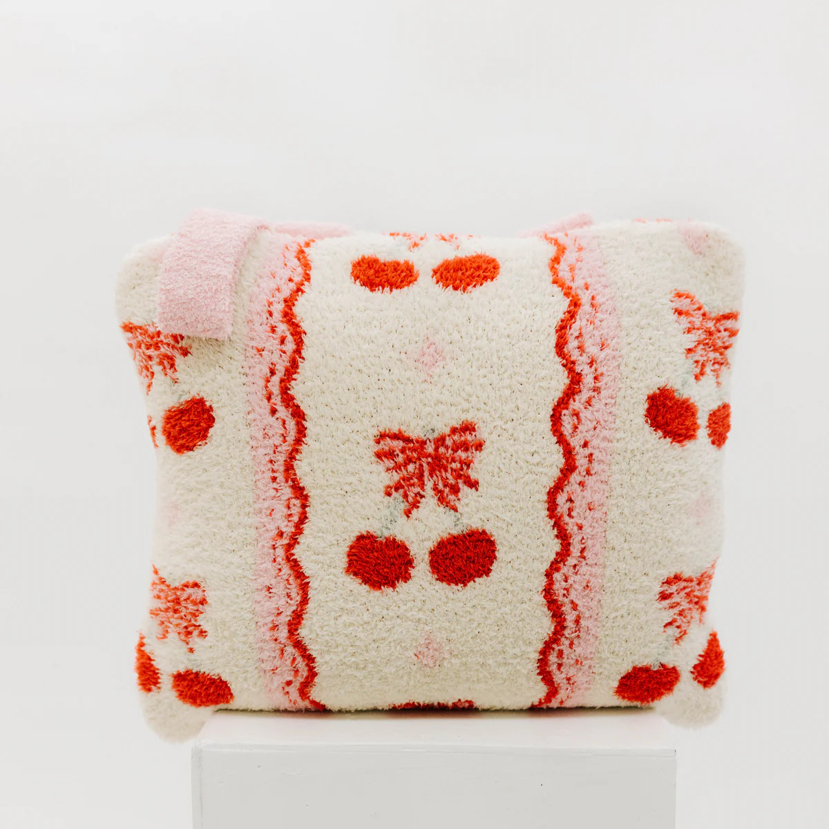 Cherry Bow Backpack and Wristlet Quillow (50×60) | Staykation