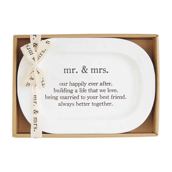 Mr. & mrs. plate | Mud Pie (US)
