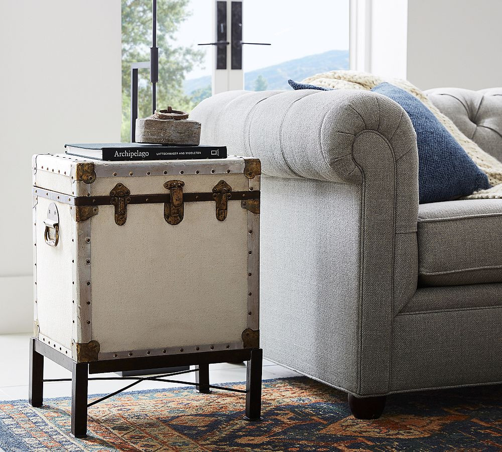 Ludlow Rectangular Trunk End Table (18.5") | Pottery Barn (US)
