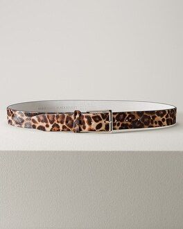 Leopard Print Haircalf Belt | White House Black Market