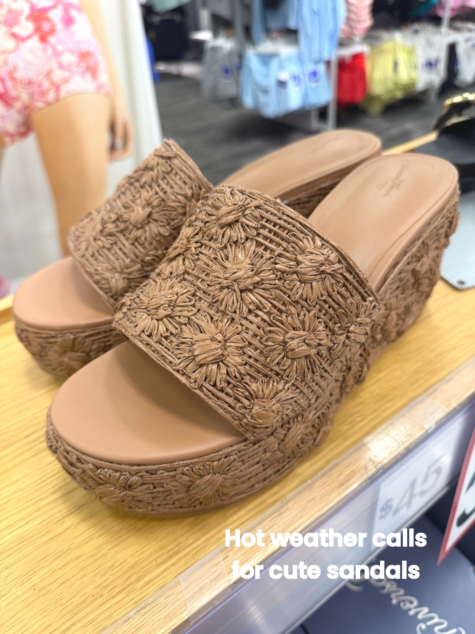 Summer in every stitch! I can’t get over the quality of these raffia wedges! Summer date nights just hotter! Shop today! 
Women’s Sally Heels with Memory Foam Insole - Universal Thread™ Brown

#LTKTravel #LTKootd #LTKgrwm