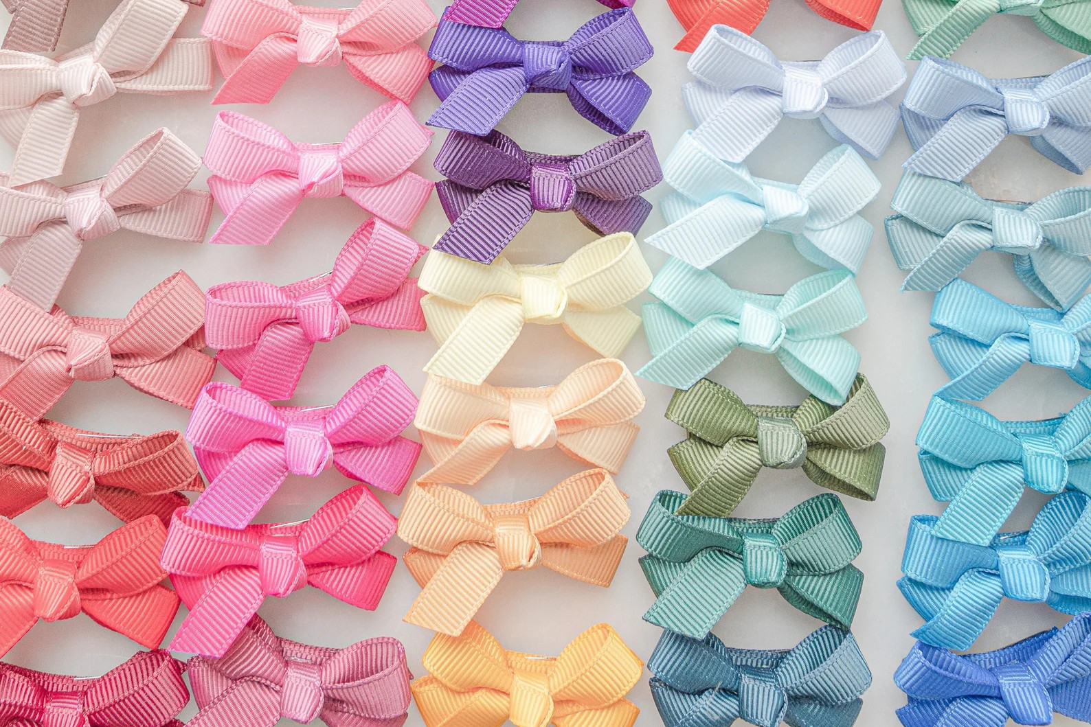 Mini Bow Snap Clips, Baby Girl Hair Clips, Girl Hair Accessory, Toddler Hair Clip, Fringe Clip, H... | Etsy (US)