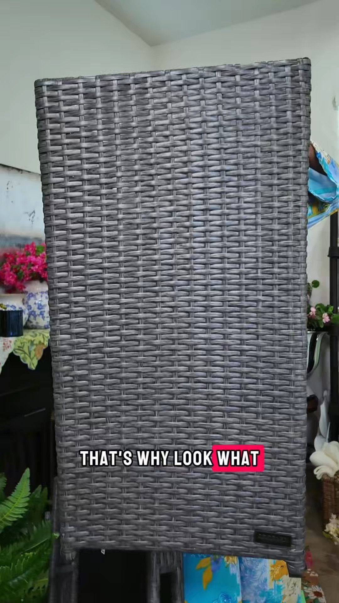 Outdoor wicker trash can 🗑️ 

Stylish and functional design that blends perfectly with patio or balcony decor. @QVC 

#LTKmomlife #LTKHome #LTKSaleAlert