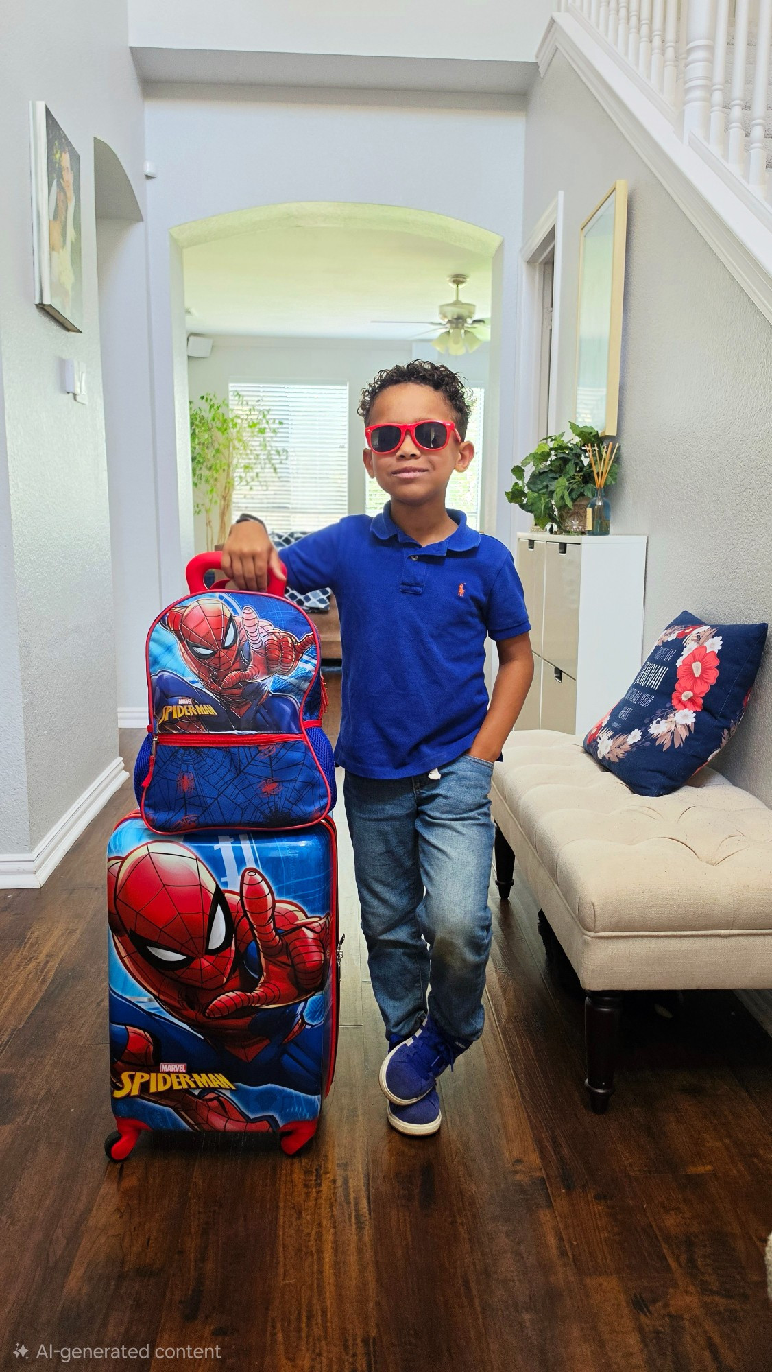 Spidey is ready for his next adventure! 🕸 At what age did your children get their own luggage? Jaxson is 5 and ready to jet. I love the matching pieces of this one! | Travel outfit & Luggage linked in my bio.*#travelwithkids #traveling family #stchictravels

#LTKTravel #LTKKids