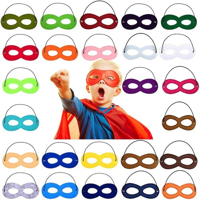 GIETIOS Superhero Masks for Kids Party Cosplay Dress Up Superhero Eye Masks for Halloween Christm... | Amazon (US)