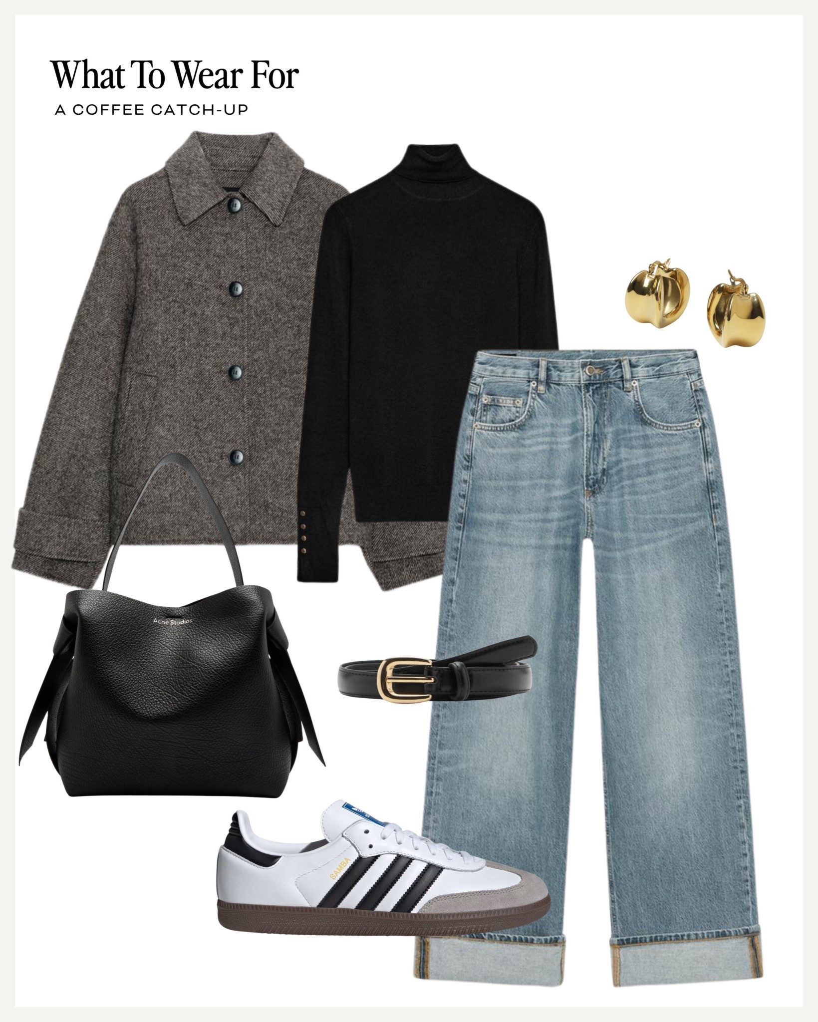 Autumn outfit inspo

Zara new in outfits / jeans outfit / turtleneck knit / grey wool jacket / adidas samba / casual looks 

#LTKuk #LTKautumn