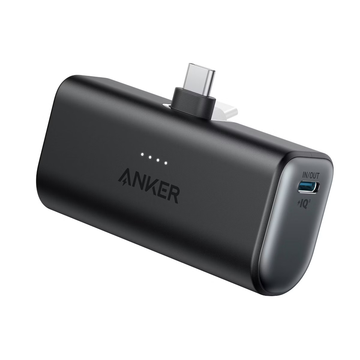 Anker Nano 5000mAh 22.5W Power Bank with Built-in USB-C Connector - Black: Smart Charging, 9V Out... | Target