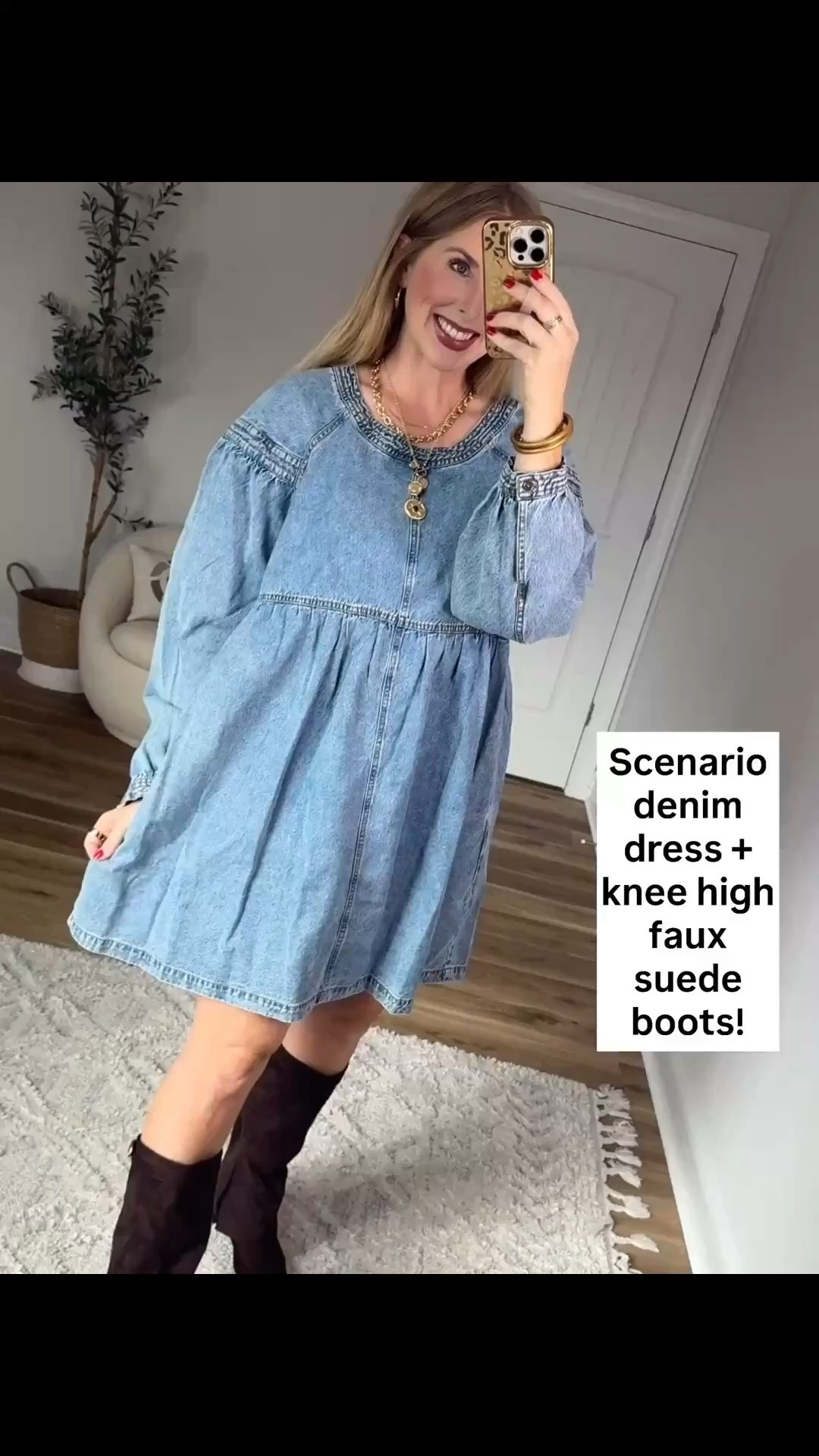 Denim dress from Walmart

#LTKootd