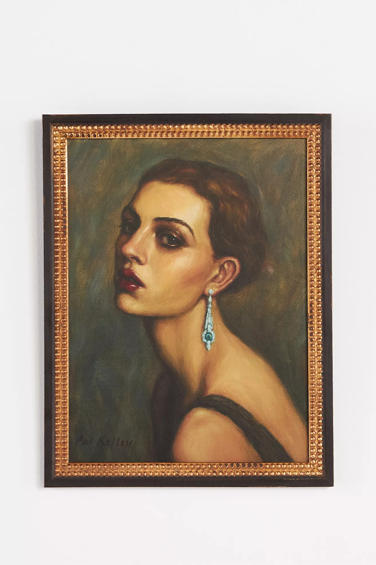 Girl With an Emerald Earring Wall Art | Anthropologie (US)