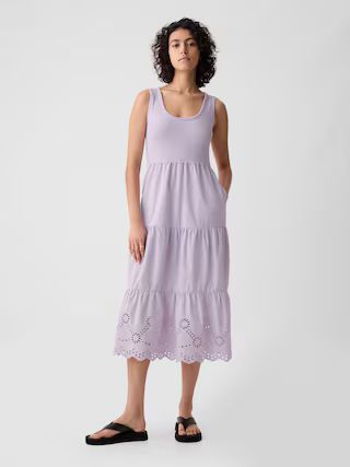 Eyelet Midi Tank Dress | Gap (US)