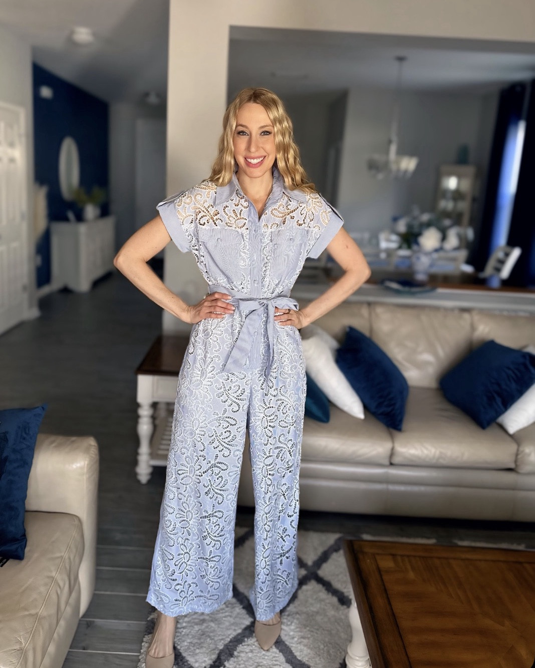 Classy spring jumpsuit 
🖤 whether going on vacation or into work this jumpsuit can be worn for both 
🖤 it does have some stretch in it and is very comfortable to wear 
🖤fits true to size, wearing size small and I am 5’10”
🖤 SHEIN fashion find under $100

#LTKWorkwear #LTKTall