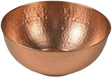 GoCraft Pure Copper Mixing Bowl with Hammered Finish for Salad, Egg Beating, Decorative & Kitchen Se | Amazon (US)