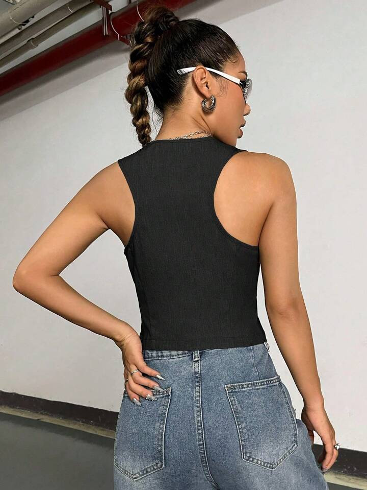 StreetHx Suit Vest Jacket | SHEIN