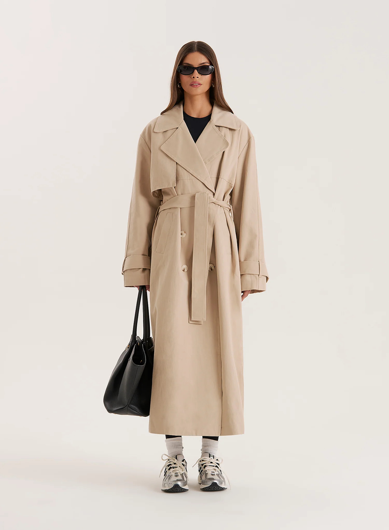 Beige Belted Trench Coat- Tabi | 4th & Reckless