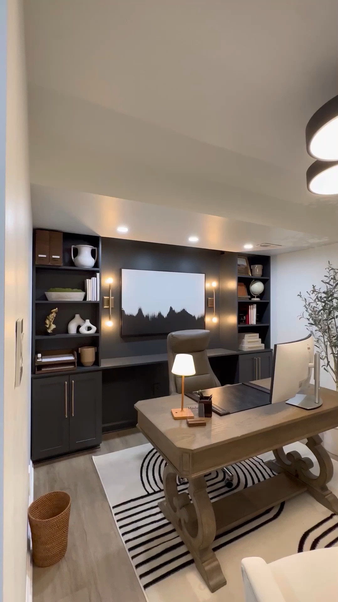 Moody and masculine home office 

#LTKHome #LTKSaleAlert