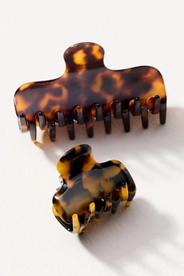 Tortoiseshell Hair Claws, Set of 2 | Anthropologie (US)