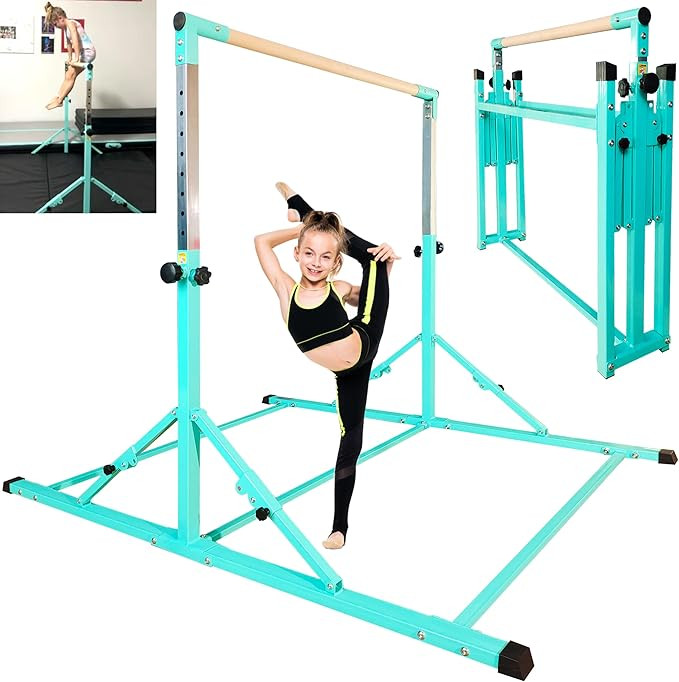 PreGymnastic Foldable Gymnastics Bar, 6FT Horizontal Bars, Folding Training Bar for Kids Ages 3-1... | Amazon (US)