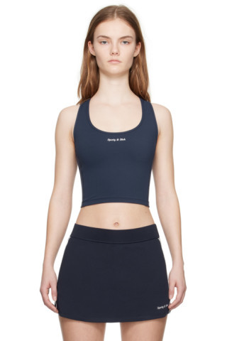 Navy Racerback Sport Top | SSENSE