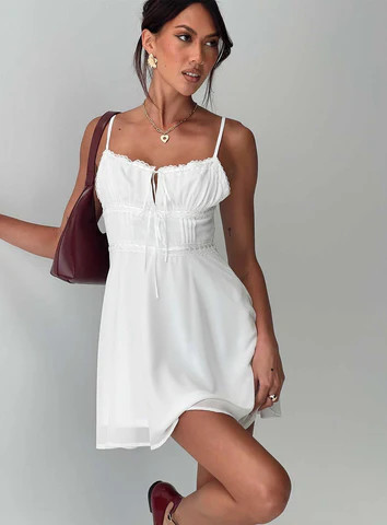 Pure Joy Mini Dress White | Princess Polly US