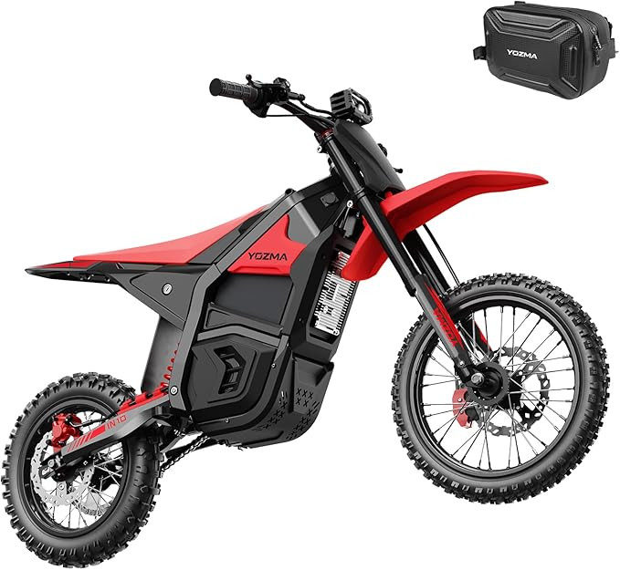 Yozma IN10 Electric Dirt Bike, 2600W 40MPH Electric-Motorcycle with 48V/23AH Battery Ebike, Full ... | Amazon (US)