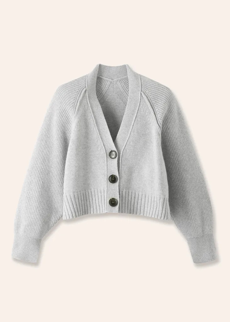 Merino Cashmere Crop Cardigan | ME+EM Global (Excluding US)