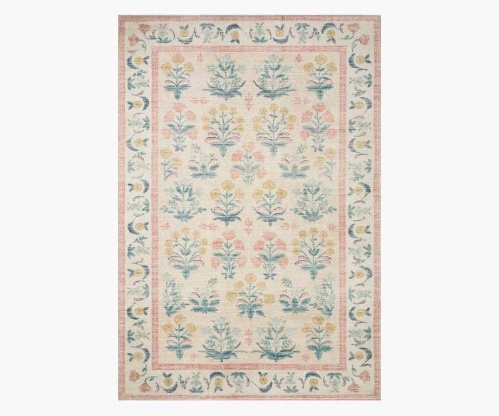 Eden Mughal Rose Blush Printed Rug | Rifle Paper Co. | Rifle Paper Co.