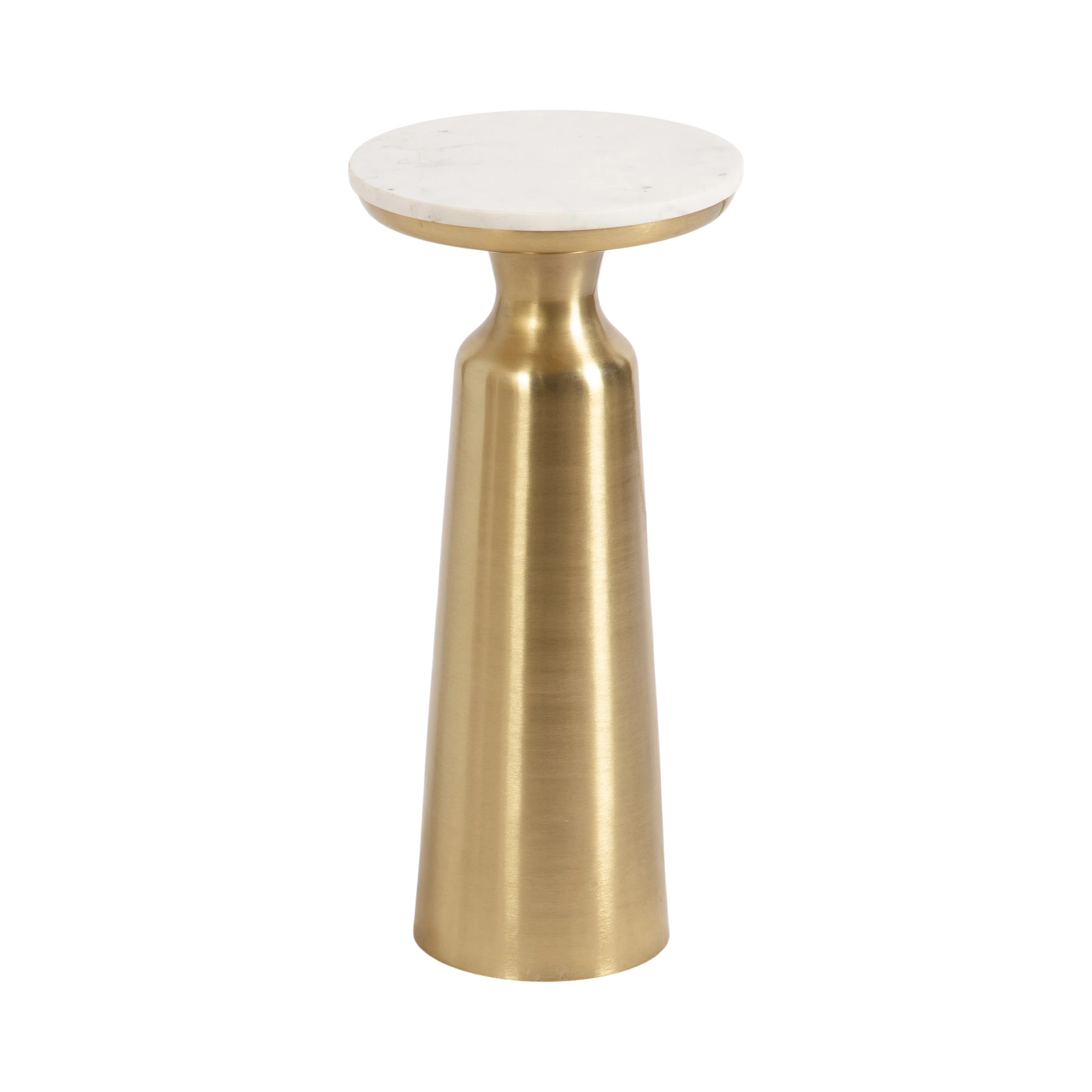 Modern Round Marble Drink Table | Wayfair North America