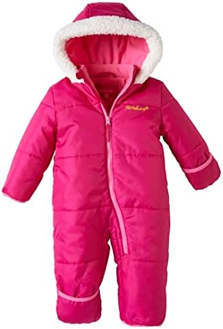 Pink Platinum Baby Girls Snowsuit Onesie - Breathable Infant Newborn Onesies Hooded Winter Suit B... | Amazon (US)