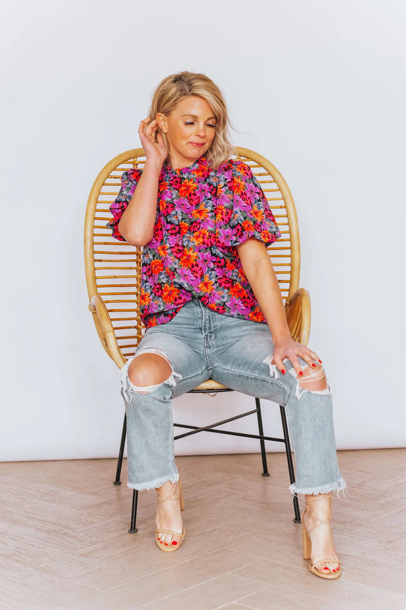 You Grow, Girl Floral Print Blouse | Apricot Lane Boutique