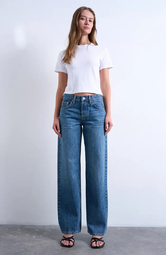 Low Rise Straight Leg Jeans | Nordstrom