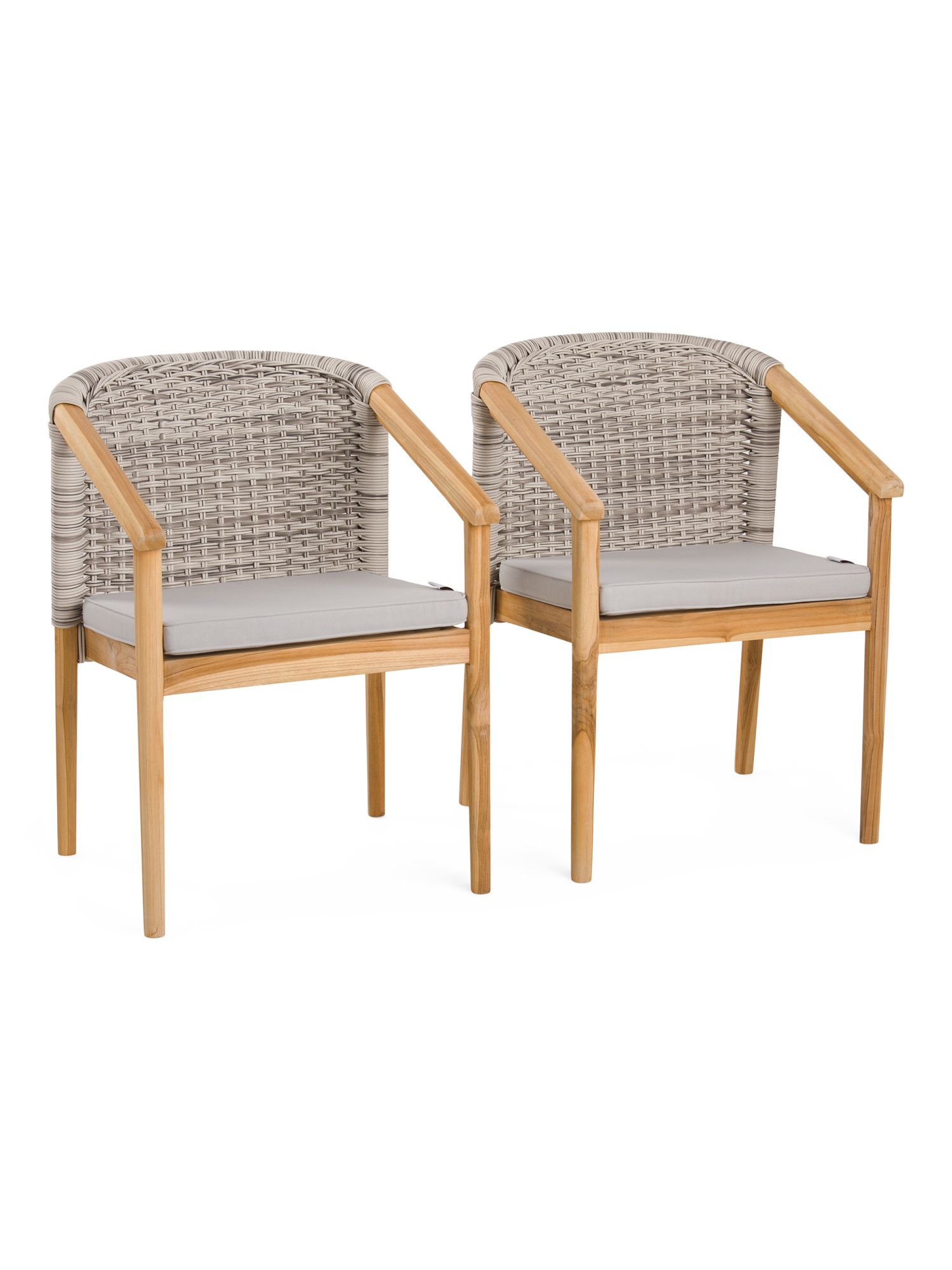 Set Of 2 Indoor Outdoor Teak Dining Chairs | Kitchen & Dining Room | Marshalls | Marshalls