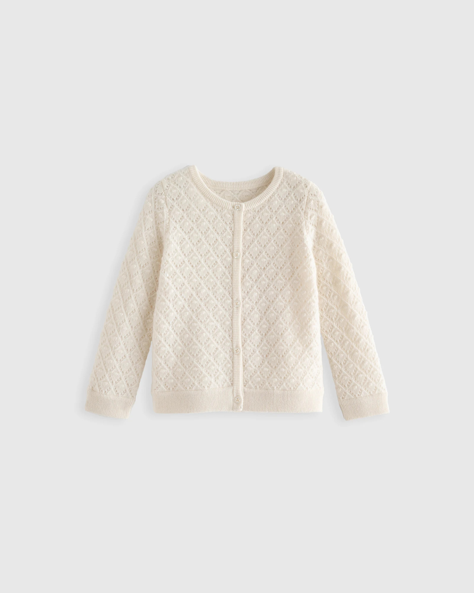 Washable Cashmere Pointelle Cardigan | Quince