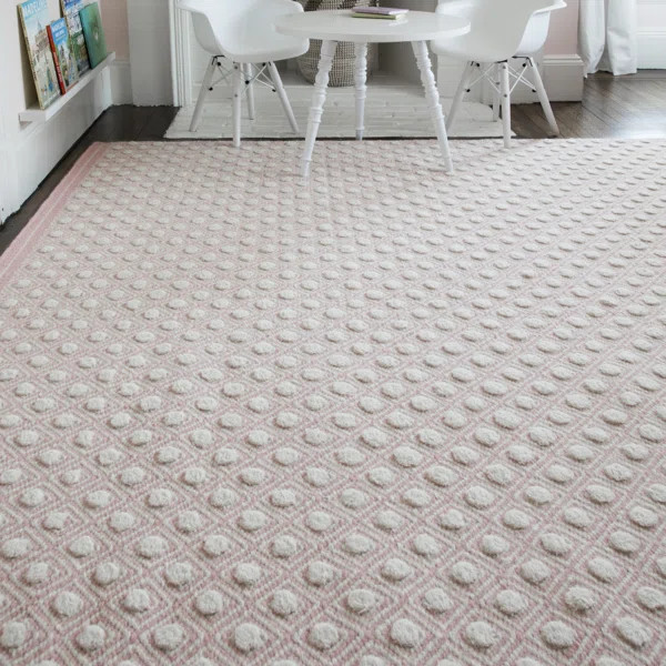Langdon Polka Dots Handmade Flatweave Wool Area Rug | Wayfair North America
