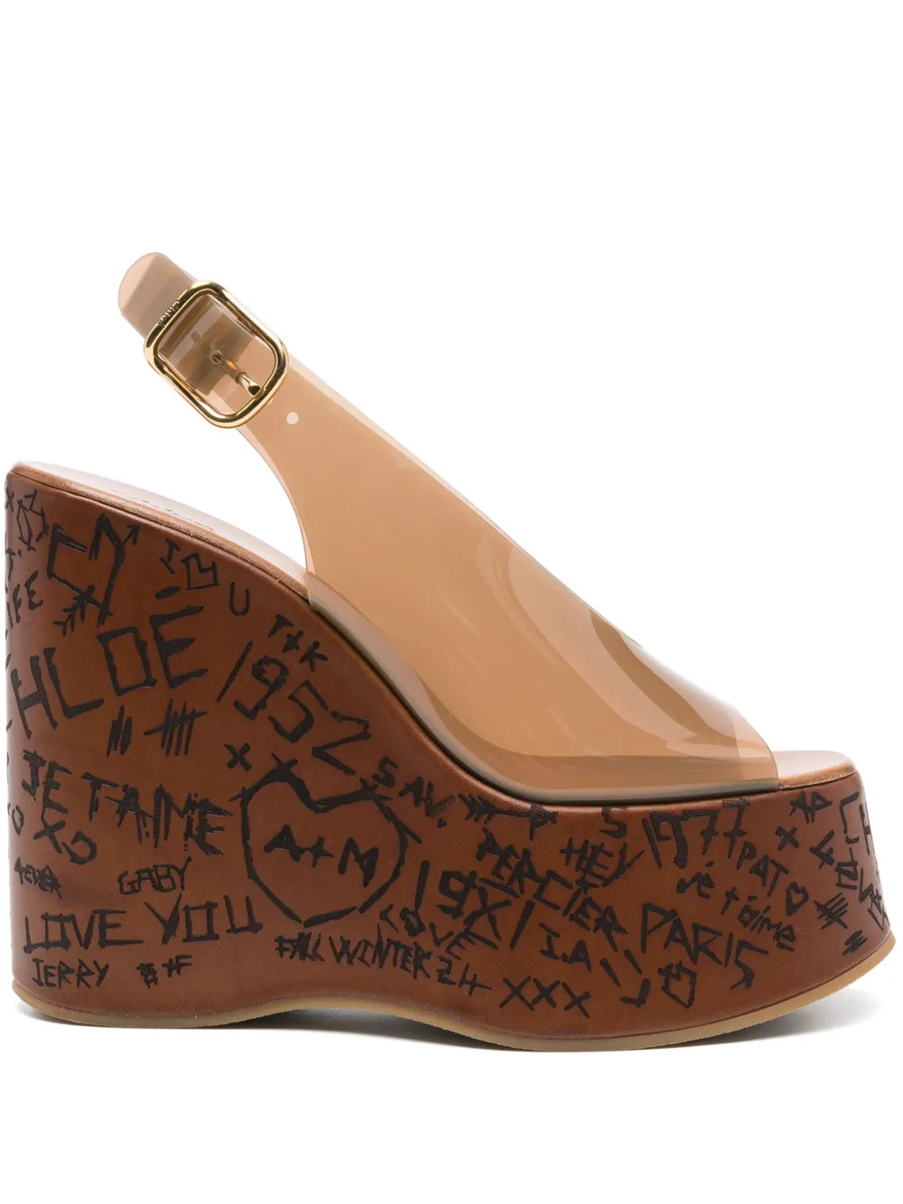 Chloé 150mm Maxime Sandals | Brown | FARFETCH | Farfetch Global