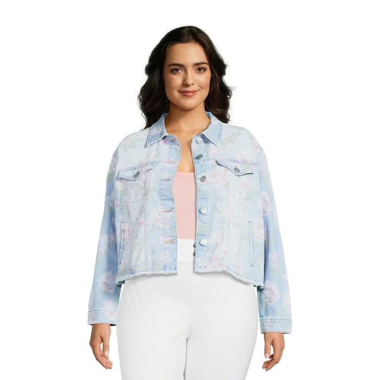 Celebrity Pink Juniors Plus Size Denim Jacket | Walmart (US)