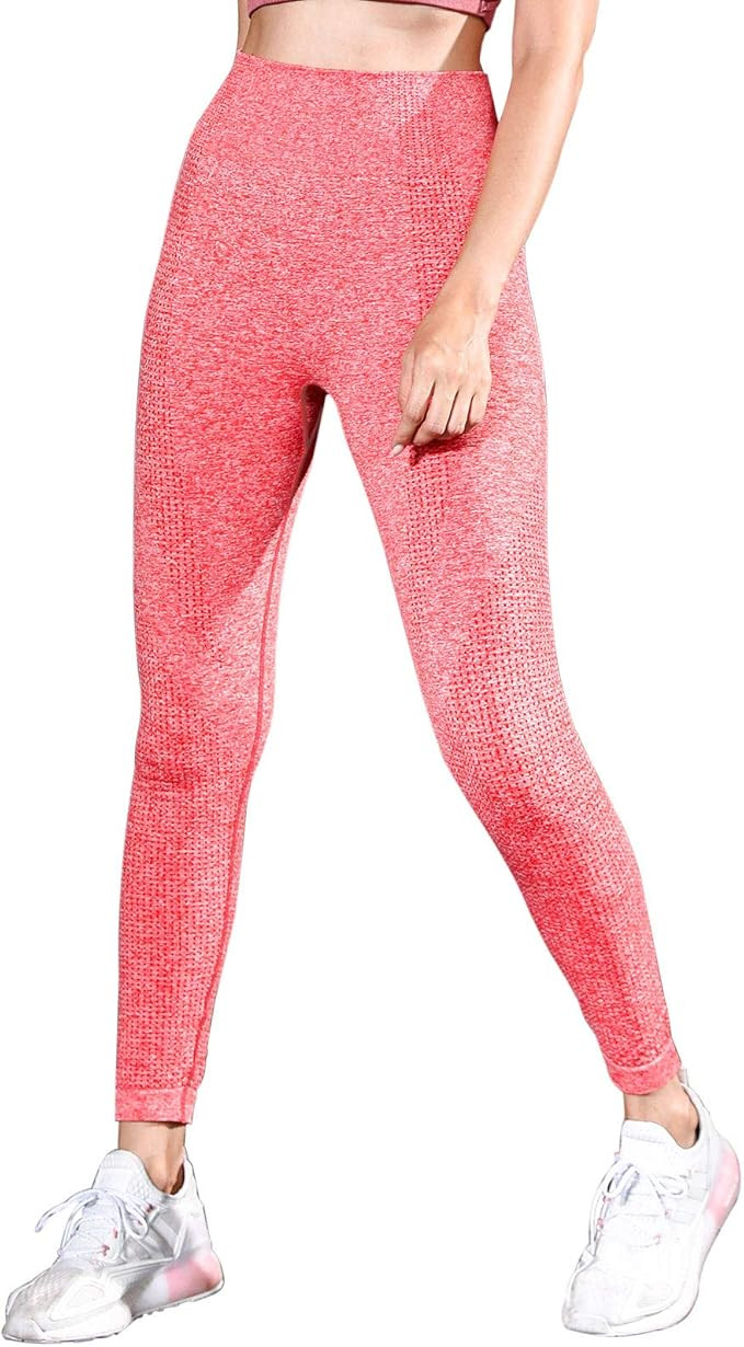 Eunchaes Women's High Waist Yoga Pants Seamless Leggings Tummy Control Workout Running Yoga Skinn... | Amazon (US)