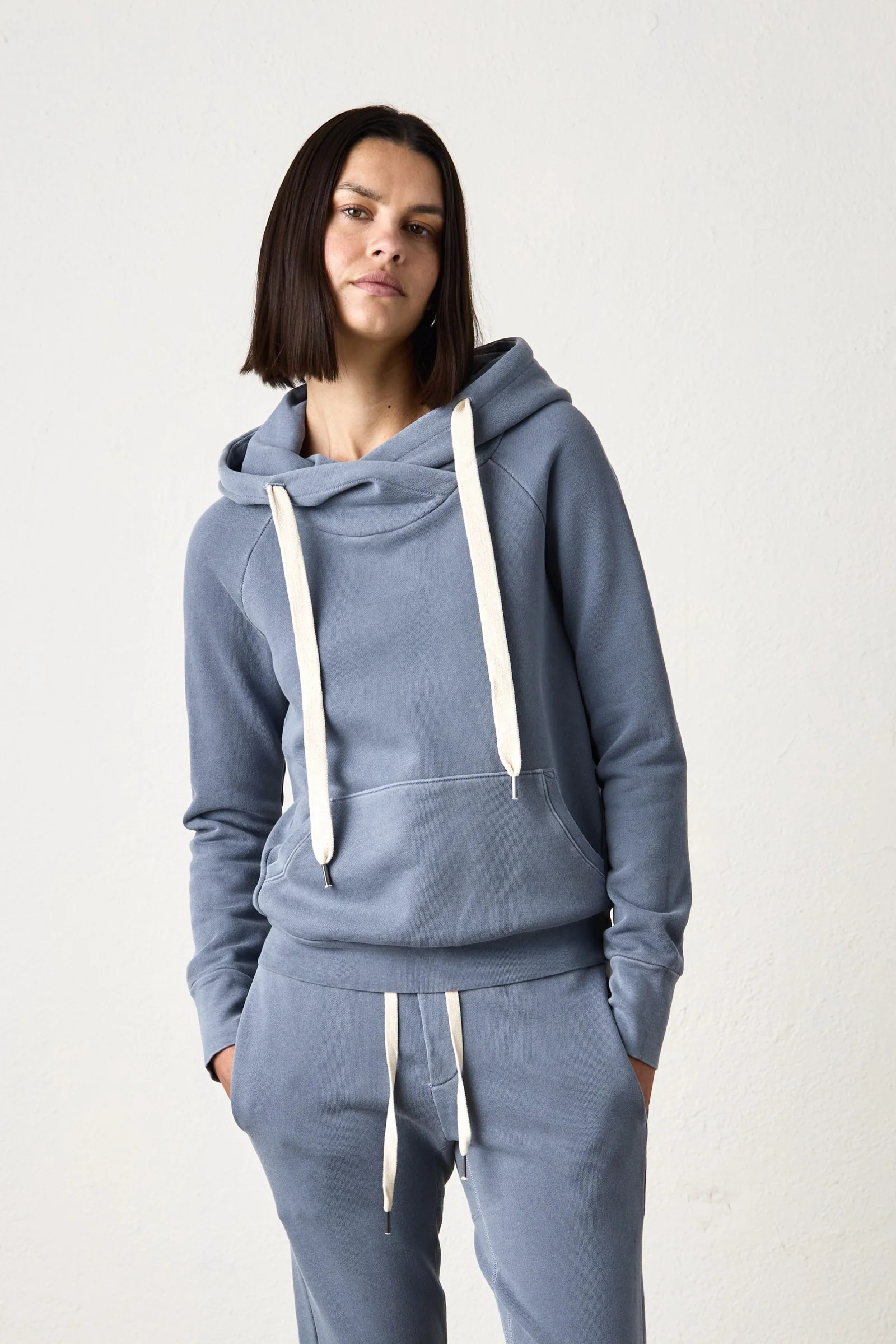 LISSE FITTED PULLOVER HOODY / H INDIGO | NSF Clothing