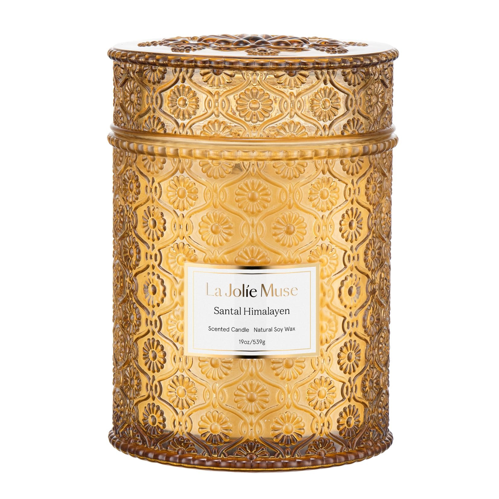 LA JOLIE MUSE Sandalwood Candle, 19 oz Wood Wicked Large Candles for Home Scented, Scented Candle... | Amazon (US)