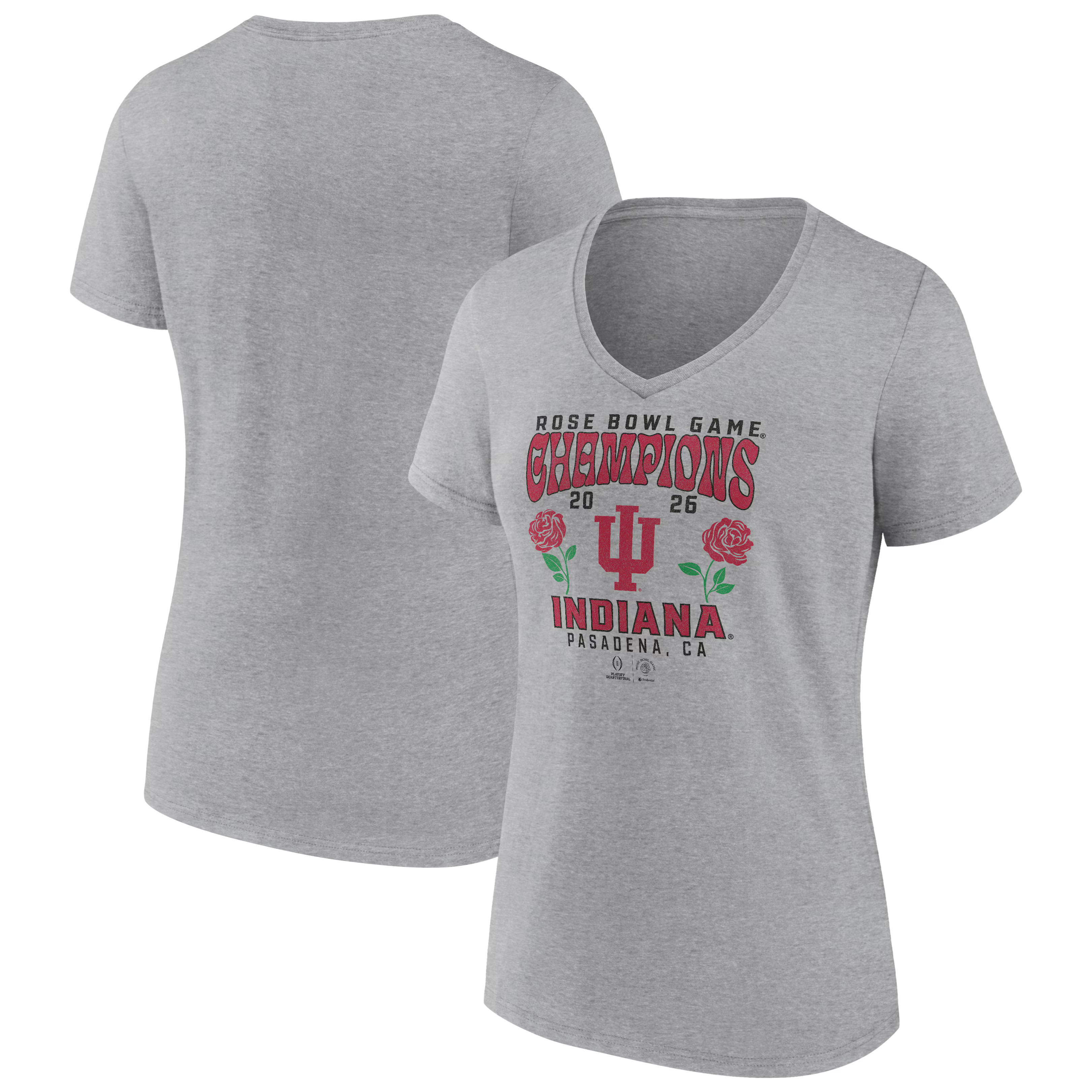Indiana Hoosiers Women's College Football Playoff 2026 Rose Bowl Champions Hometown Pride V-Neck ... | Fanatics