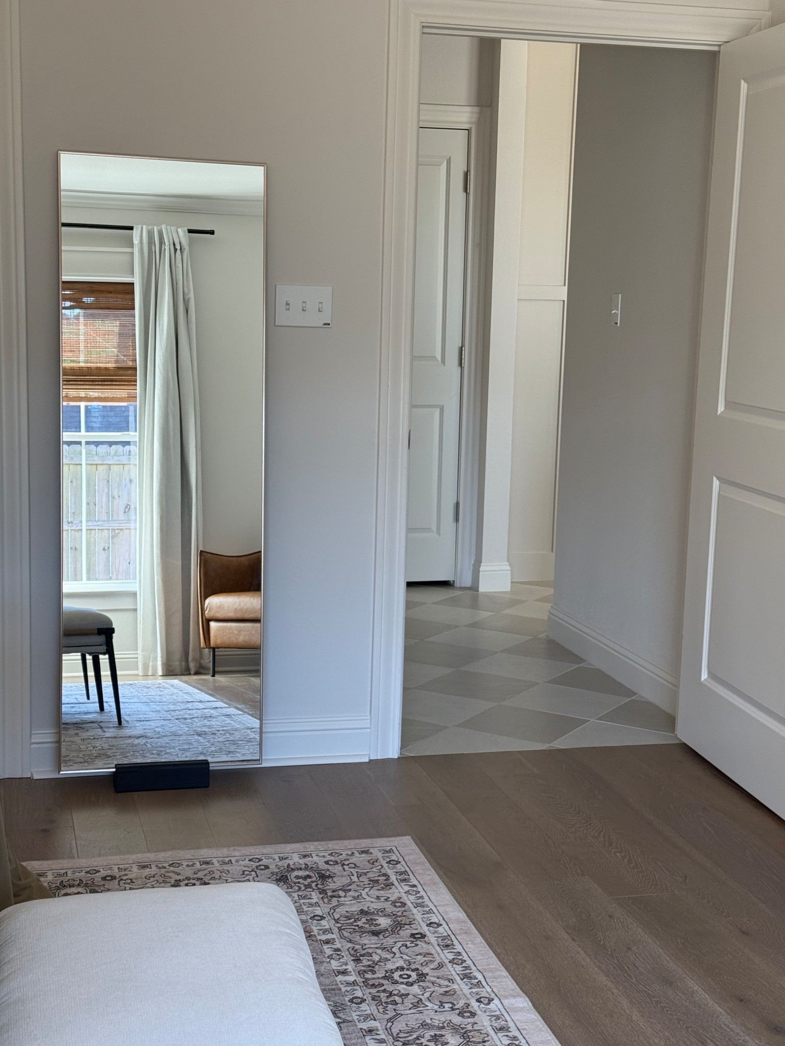 Minimal and beautiful mirror that sits perfectly in this sturdy little stand

#LTKHome