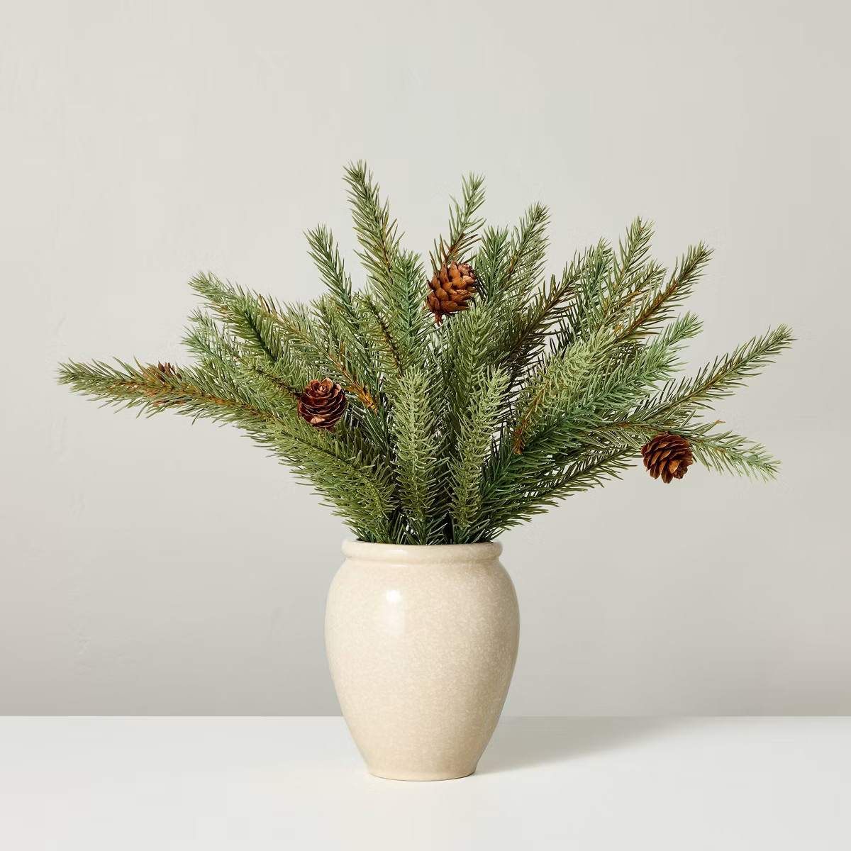 16" Faux Spruce Christmas Arrangement - Hearth & Hand™ with Magnolia | Target