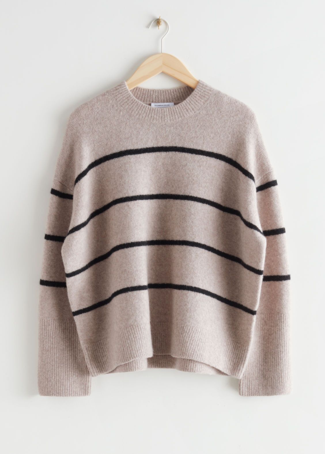 Striped Knit Sweater - Beige | & Other Stories US